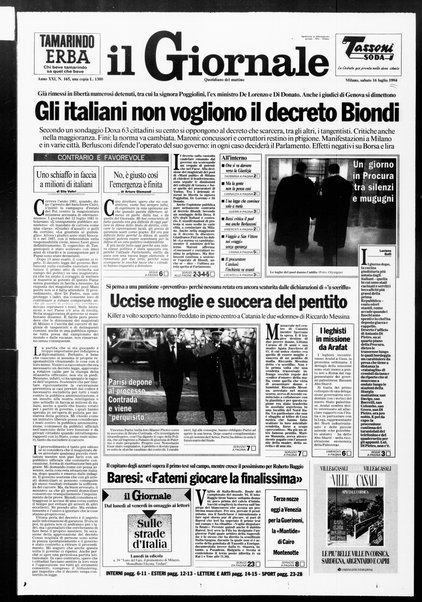 Il giornale : quotidiano del mattino